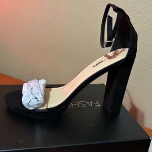 Fashion Nova Elegant Black Heels